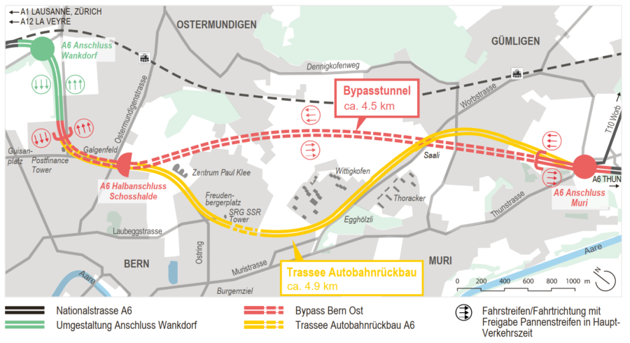 A6 Bypass Bern Ost Variante 2022