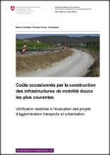 rapport: coûts occasionnés par la construction des infrastructures de MD les plus courantes